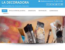 Tablet Screenshot of ladecoradora.com